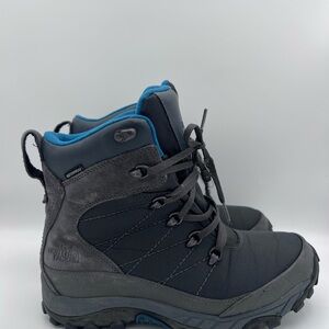 North Face Chilkat Triple Grey Waterproof Nylon Boots NF00CU44 Men Size US 9